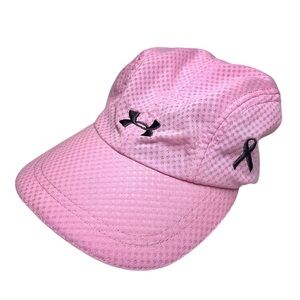 Under Armour Pink Lightweight Breathable Hat Cap Adjustable Womens Breast Cancer